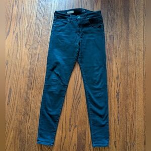 AG Adriano Goldschmied Dark Wash "Farrah" Skinny Jeans